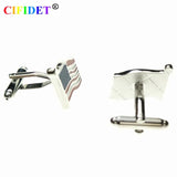 Patriotic Cufflink Flag Shirt Cuff Link With Velvet Bag