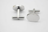 316L Stainless Steel Cufflinks Blank Cuff Links Men Wedding Party Present