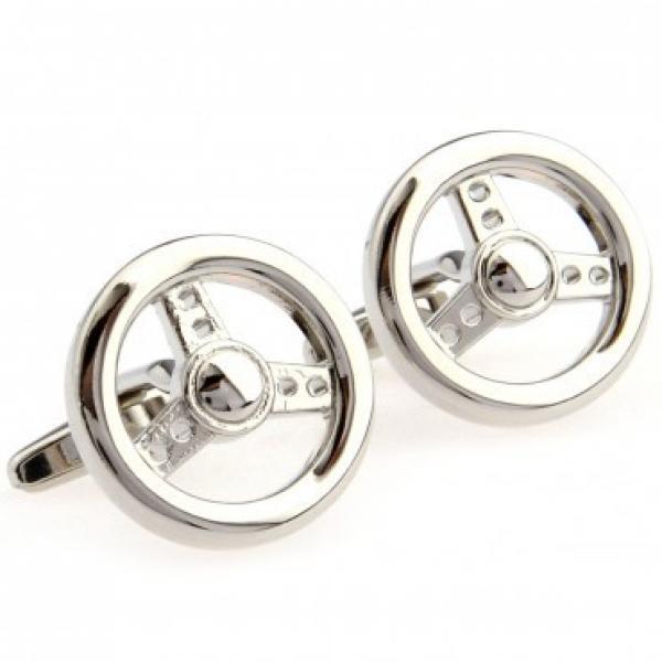 Stylish Wheel Cufflink Set - 2 Pairs Promo