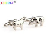 Animal Cufflink Cow Bear Set Cuff Link Present Men
