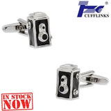 Camera Cufflink Cuff Link 2 Pairs Set