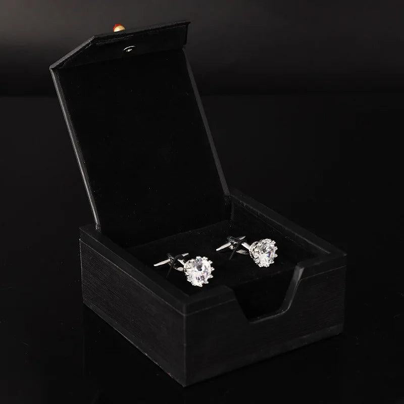 Jewelry Cufflinks Tie Clip Box Shirt Man Wedding Gift Case
