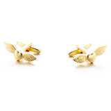 Love heart Angle Wing-design Cuff links 241