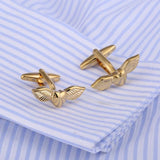 Love heart Angle Wing-design Cuff links 241