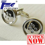 Men's Button Cufflink Cuff Link 2 Pairs