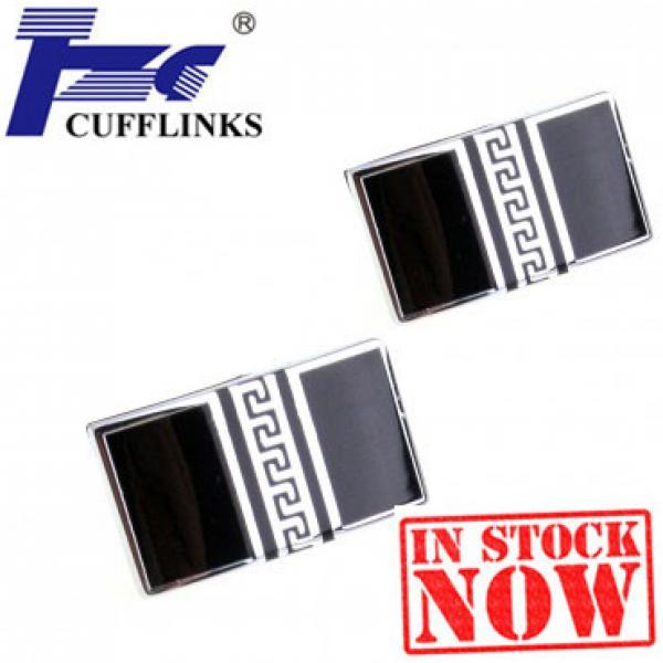 Enamel Epoxy Cufflink - 2 Pairs Set