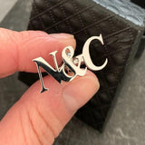 Personalized Engraved Initials Cufflinks Men's Wedding Shirt Accessories