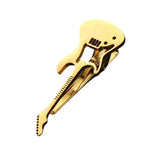 Stainless Steel Guitar Tie Clip for Men