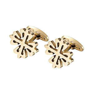 18K Plated Crusaders Cufflinks Matte Stainless Steel Cufflink