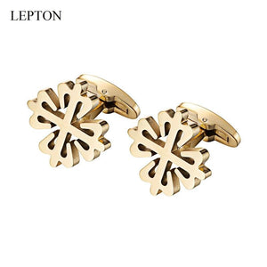 18K Plated Crusaders Cufflinks Matte Stainless Steel Cufflink