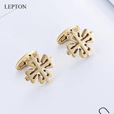18K Plated Crusaders Cufflinks Matte Stainless Steel Cufflink