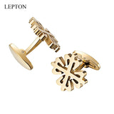 18K Plated Crusaders Cufflinks Matte Stainless Steel Cufflink