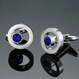 Light Crystal Pattern Metal Cufflinks for Wedding Dress
