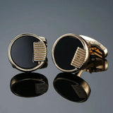 Light Crystal Pattern Metal Cufflinks for Wedding Dress