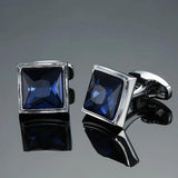 Light Crystal Pattern Metal Cufflinks for Wedding Dress