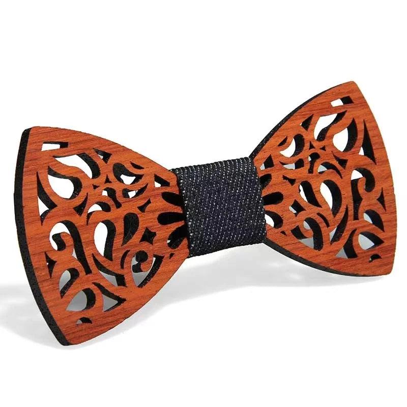 Wooden Laser Cut Bowknot Tie Knot Dress Accessory