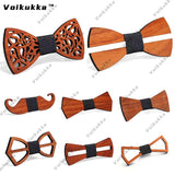 Wooden Laser Cut Bowknot Tie Knot Dress Accessory