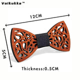 Wooden Laser Cut Bowknot Tie Knot Dress Accessory