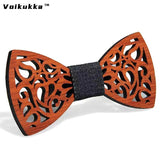 Wooden Laser Cut Bowknot Tie Knot Dress Accessory