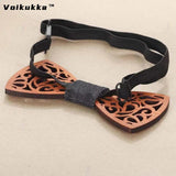Wooden Laser Cut Bowknot Tie Knot Dress Accessory
