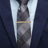 Men's Copper Tie Clip Bar Clasp Necktie Accessory