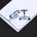 Hourglass Cufflinks French Shirt Copper Sand Clock Jewelry