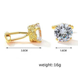 Light Crystal Copper Cufflinks Wedding Formal Accessories