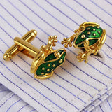 Copper Frog Cufflinks for Men Funny Party Gift