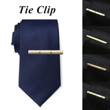 Silver Tie Clip for Men Necktie Wedding Clasp