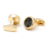 Personalized Mesh Circular Cufflinks for Men