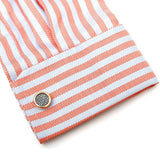 Personalized Mesh Circular Cufflinks for Men