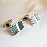 Carbon Fiber French Men's Cufflinks Business Wedding