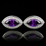 Crystal Cufflinks for Men and Women - Business Wedding Party Accessories