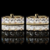 Crystal Cufflinks for Men and Women - Business Wedding Party Accessories