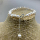 6-7mm Freshwater Pearl Sterling Silver Bracelet for Women