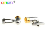 CIFIDET Mens Bullet Cufflink Shirt Cuff Link With Velvet Bag & Accessories