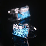 Zircon Cufflinks French Men's Shirts Buttons Business Banquet Wedding