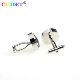 CIFIDET Compass Cufflink Set with Velvet Bag