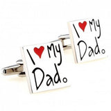 I Love My Dad Cufflink 3 Pairs Crazy Promotion