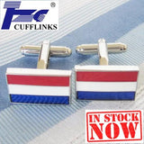Netherlands Flag Cufflink Cuff Link 2 Pairs Promotion