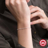S925 Silver Pearl Double-Layer Bracelet for Women