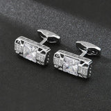 Crystal Cufflinks for Men and Women French Shirts Business Wedding