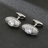 Crystal Cufflinks for Men and Women French Shirts Business Wedding