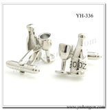 YH-336 Winebottle & Wineglass Novelty Cufflinks