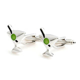 YH-336 Winebottle & Wineglass Novelty Cufflinks
