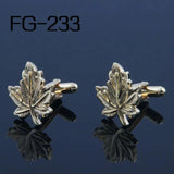 High Quality Leaf Design Cufflinks for Men