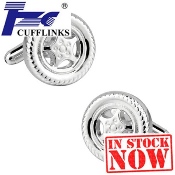 Elegant Tyre Cufflink Cuff Link Set x2 Pairs