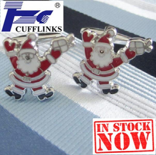Santa Cufflink Cuff Link 2 Pairs Deal