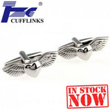 Fly Heart Cufflink Cuff Link 2 Pairs Promotion