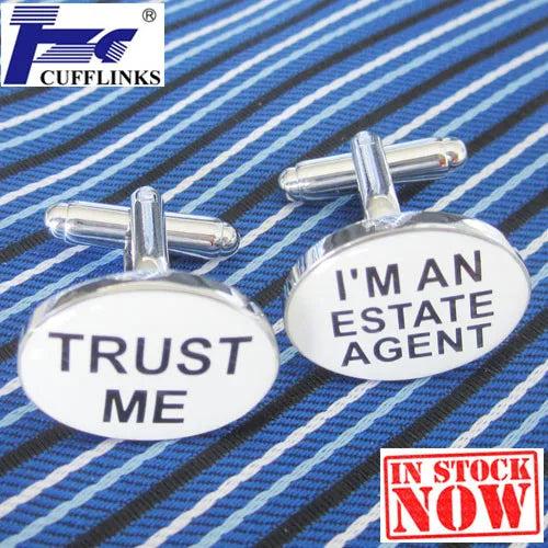 ESTATE AGENT Career Cufflink Cuff Link 2 Pairs
